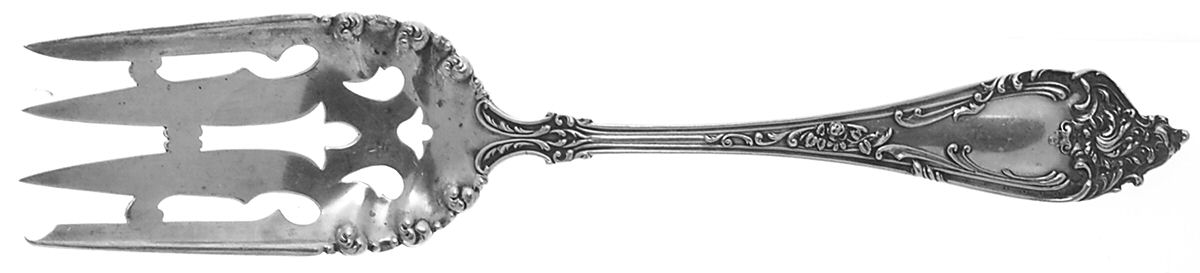 Altair (Sterling, 1904, No Monograms) Large Solid Cold Meat Serving Fork by Watson-1