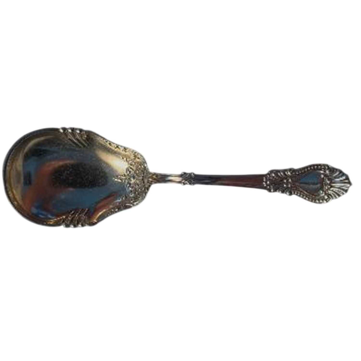 Bead (Sterling, 1890) Small Solid Berry/Casserole Spoon by Watson-1