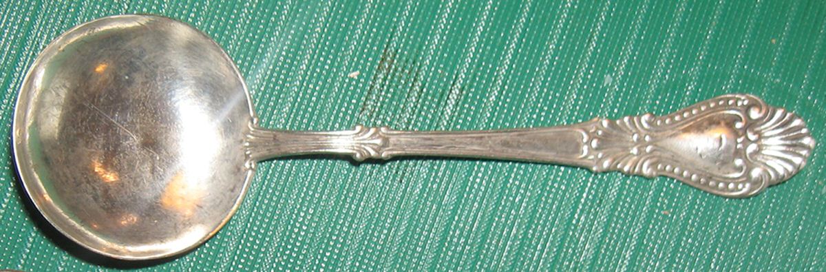 Bead (Sterling, 1890) Round Bowl Soup Spoon (Cream Soup) by Watson-1