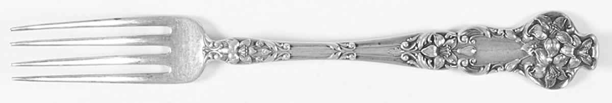 Bridal Flower (Sterling, 1910, No Monograms) Fork by Watson-1