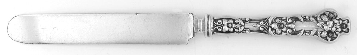 Bridal Flower (Sterling, 1910, No Monograms) Old French Hollow Knife with Bolster by Watson-1