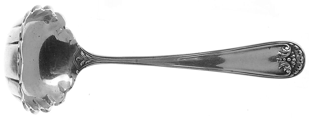 Bunker Hill (Sterling, 1910) Solid Piece Cream Ladle by Watson-1
