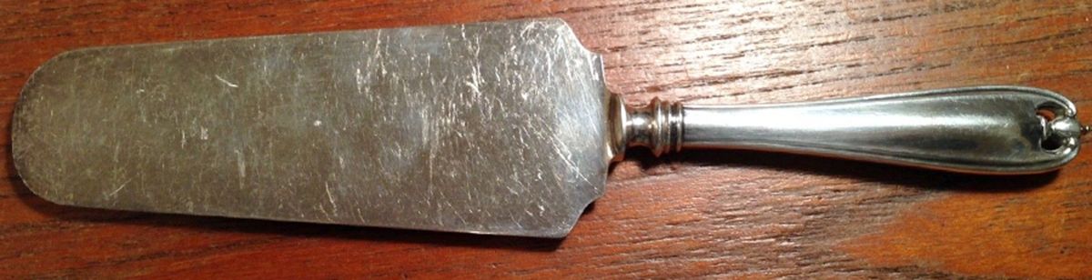 Carrollton (Sterling, 1914) Pie & Cake Server with Stainless Blade by Watson-1
