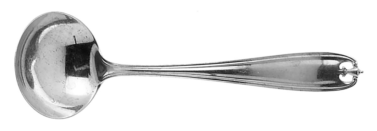 Carrollton (Sterling, 1914) Solid Piece Cream Ladle by Watson-1