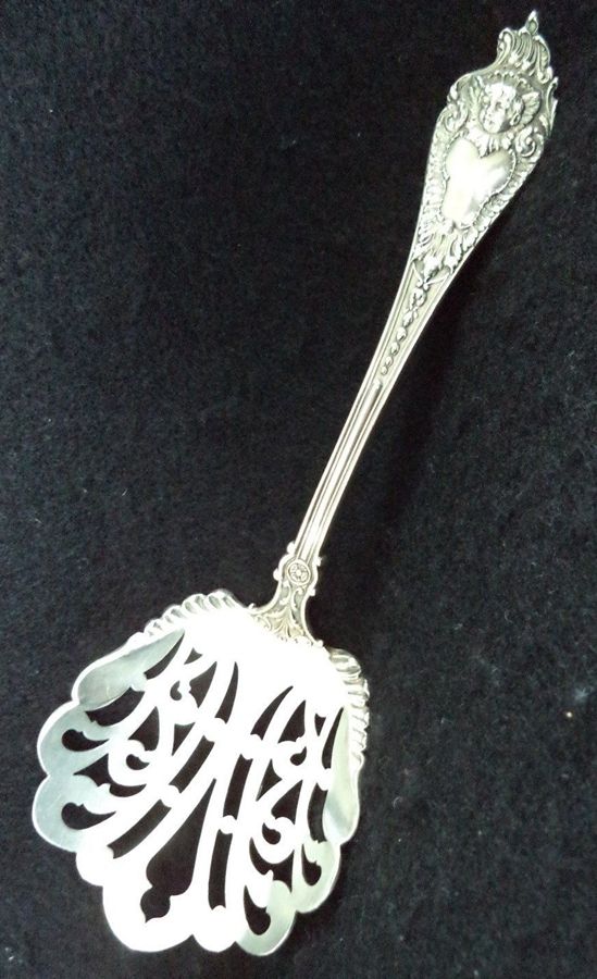 Cherub (Sterling, 1895) Small Tomato Server,  Solid Piece by Watson-1