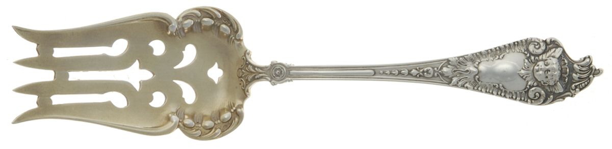 Cherub (Sterling, 1895) Large Chipped Beef Fork by Watson-1