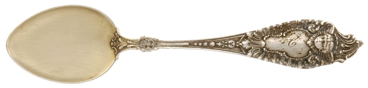 Cherub (Sterling, 1895) Monogram Demitasse Spoon by Watson-1