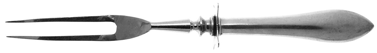 Colonial Antique (Sterling, 1922) Large Stainless-Prong Roast Carving Fork by Watson-1