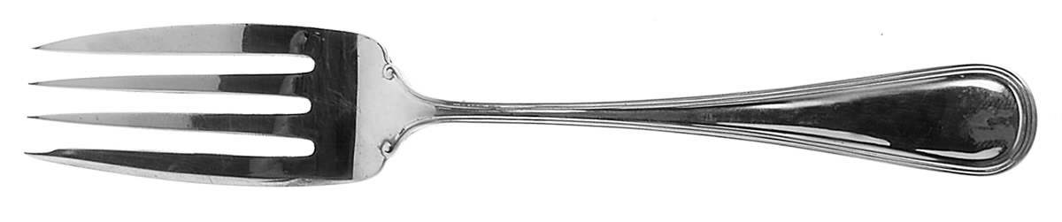 Commonwealth (Sterling, 1908) Small Solid Cold Meat Serving Fork by Watson-1