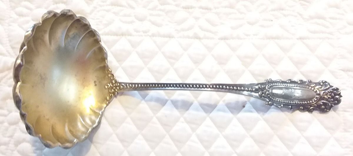 Eugenie (Sterling, 1895) Oyster Ladle Solid Piece by Watson-1