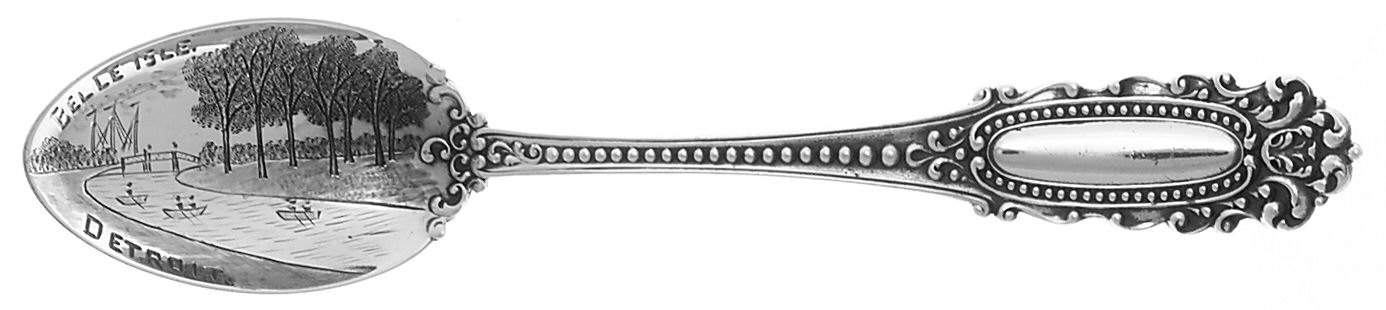 Eugenie (Sterling, 1895) Souvenir Spoon (Five O'Clock Spoon) by Watson-1