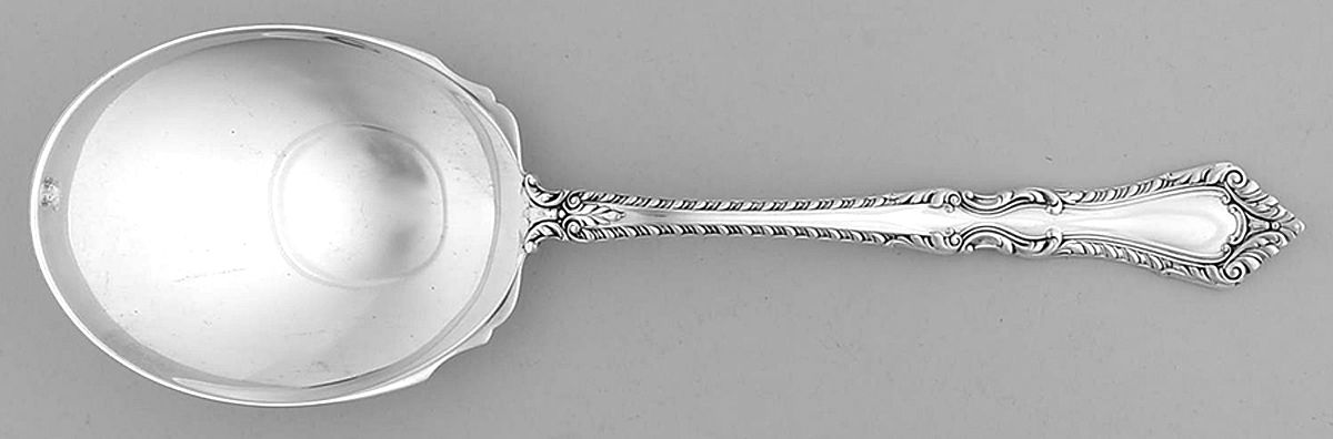Foxhall (Sterling, 1942) Large Solid Berry/Casserole Spoon by Watson-1