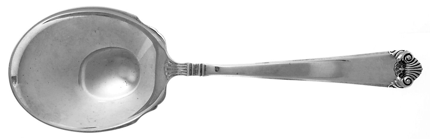 George II (Sterling, 1937) Large Solid Berry/Casserole Spoon by Watson-1