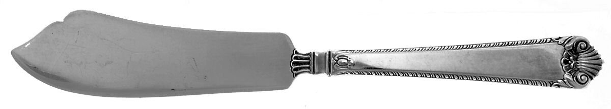 George II Rex-Handchsd (Sterling, 1936) Flat Handle Master Butter Knife by Watson-1