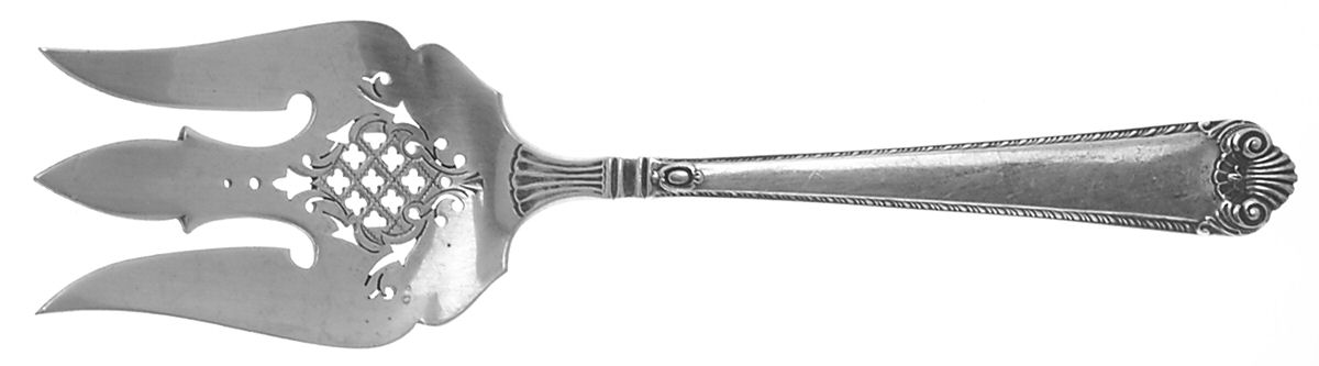 George II Rex-Handchsd (Sterling, 1936) Medium Solid Salad Serving Fork by Watson-1