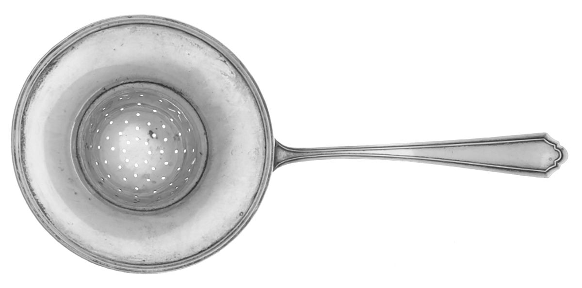 John Alden (Sterling, 1911) Solid Individual Overcup Tea Strainer by Watson-1