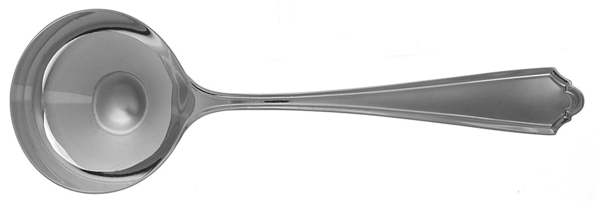 John Alden (Sterling, 1911) Large Round Bowl Soup Spoon (Bouillon) by Watson-1