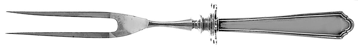 John Alden (Sterling, 1911) Small Steak Carving Fork with Stainless Prongs by Watson-1