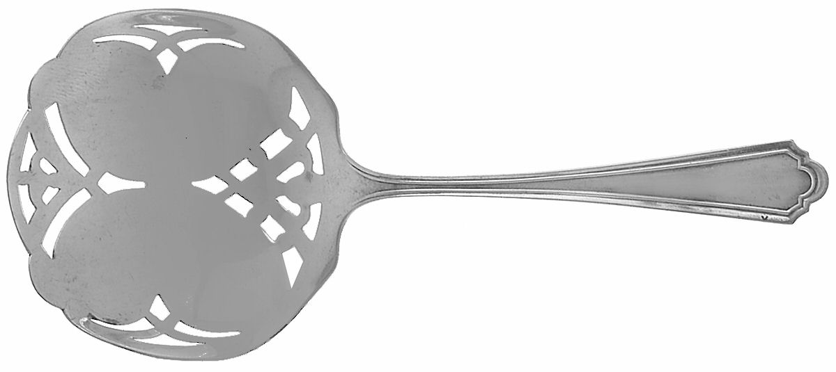 John Alden (Sterling, 1911) Solid Bon Bon Spoon with Pierced Bowl by Watson-1