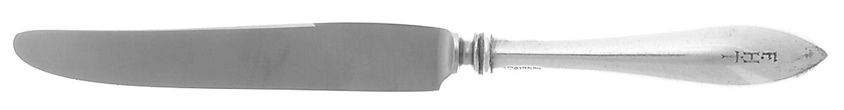 John Adams (Sterling, 1911) Monogramed New French Hollow Knife with Bolster by Watson-1