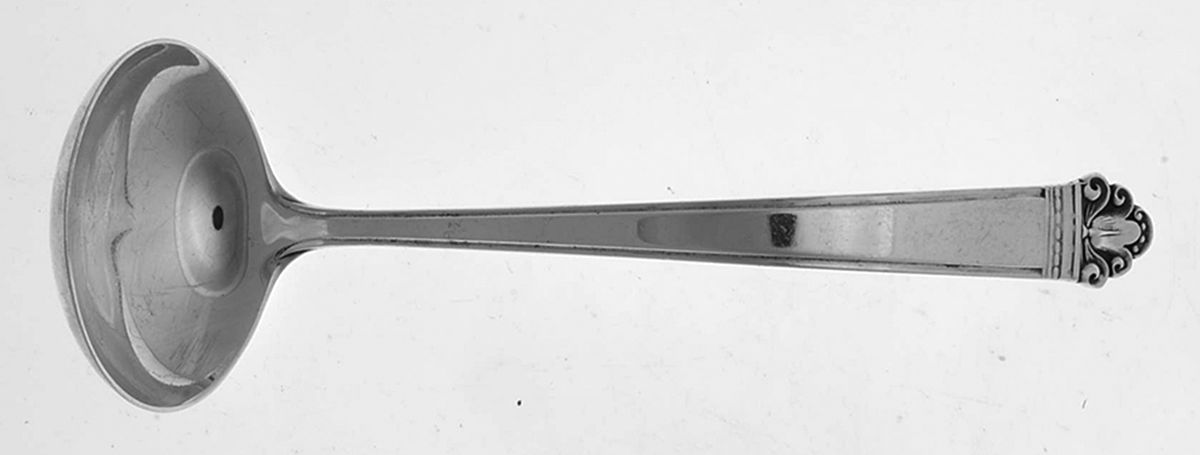 Juliana (Sterling, 1938) Solid Piece Cream Ladle by Watson-1