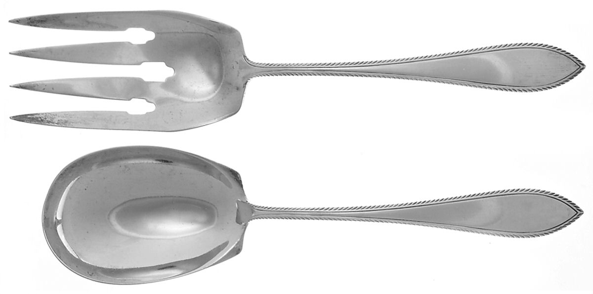 Kenmore (Sterling, 1934) (2 Pc) Solid Salad Set by Watson-1