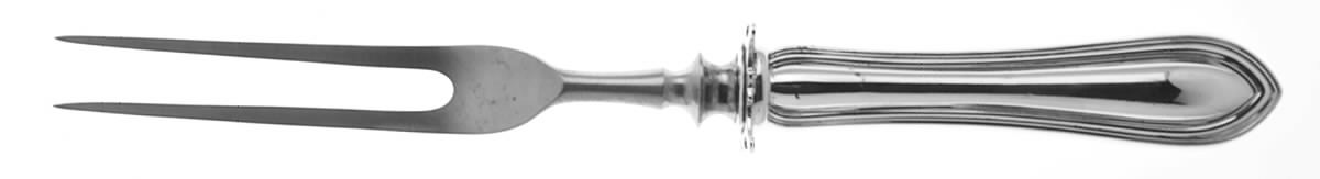 King Philip (Sterling, 1904) Small Steak Carving Fork with Stainless Prongs by Watson-1