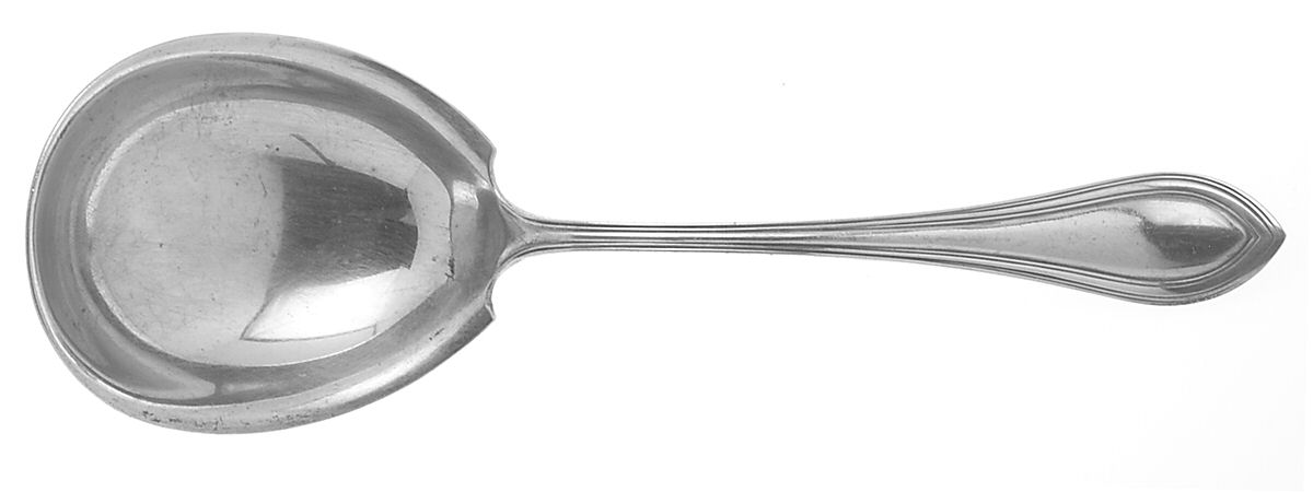 King Philip (Sterling, 1904) Small Solid Berry/Casserole Spoon by Watson-1