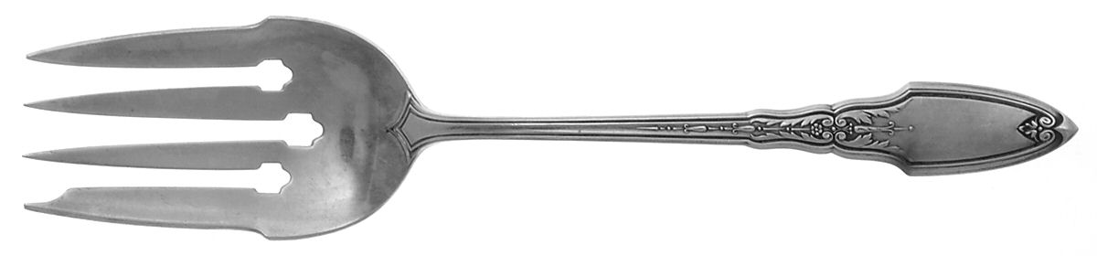 Lady Wellesley (Sterling, 1921) Small Solid Cold Meat Serving Fork by Watson-1