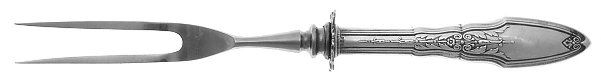 Lady Wellesley (Sterling, 1921) Small Carving Fork W/Sterling Guard by Watson-1