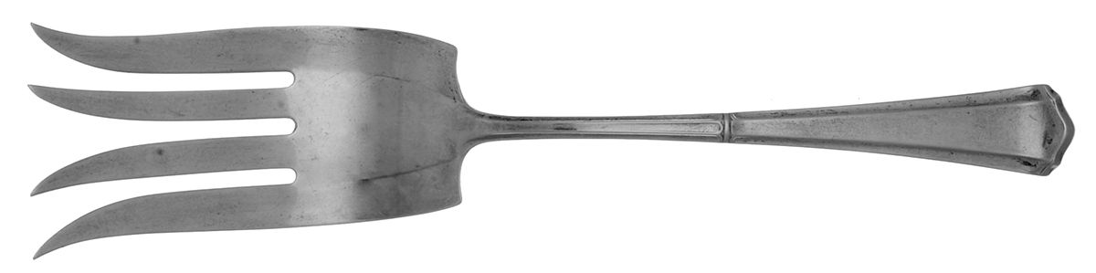 Liberty (Sterling, 1916) Solid Salad Serving Fork by Watson-1
