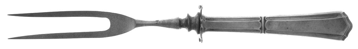 Liberty (Sterling, 1916) Small Steak Carving Fork with Stainless Prongs by Watson-1