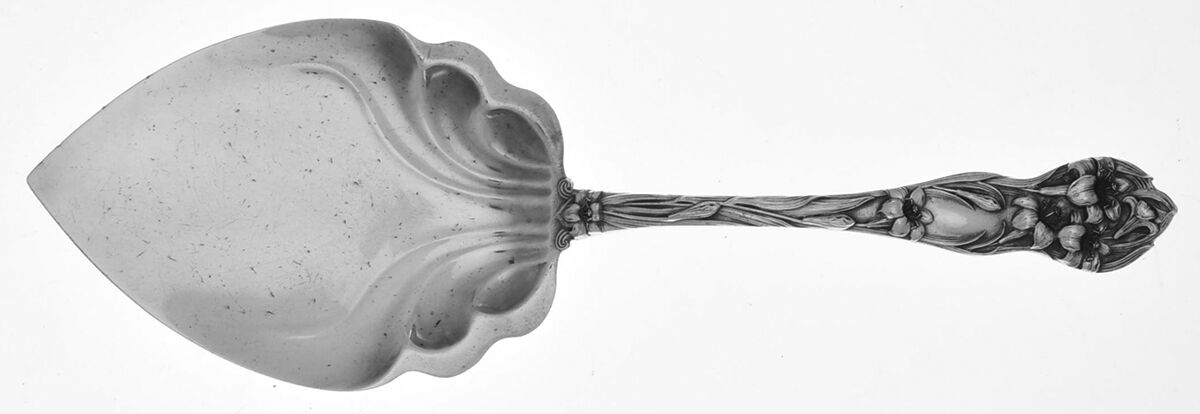 Lily (Sterling, 1902, No Monograms) Small Solid Pie Knife by Watson-1