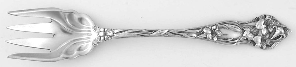 Lily (Sterling, 1902, No Monograms) Pastry Fork by Watson-1