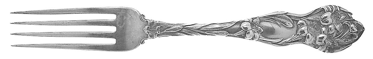 Lily (Sterling, 1902, No Monograms) Fork by Watson-1