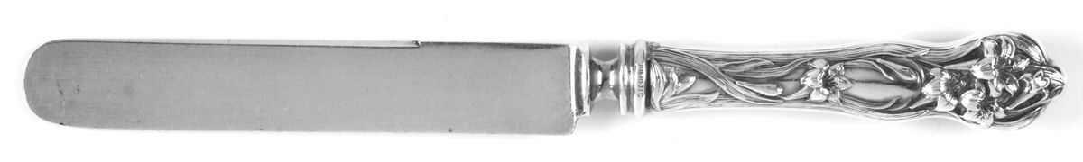 Lily (Sterling, 1902, No Monograms) Blunt Hollow Knife with Bolster by Watson-1