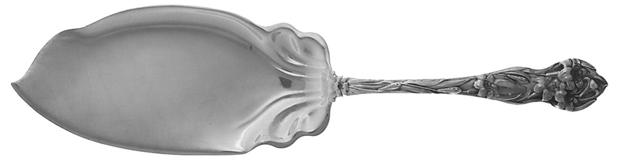 Lily (Sterling, 1902, No Monograms) Large Solid Fish Serving Knife by Watson-1