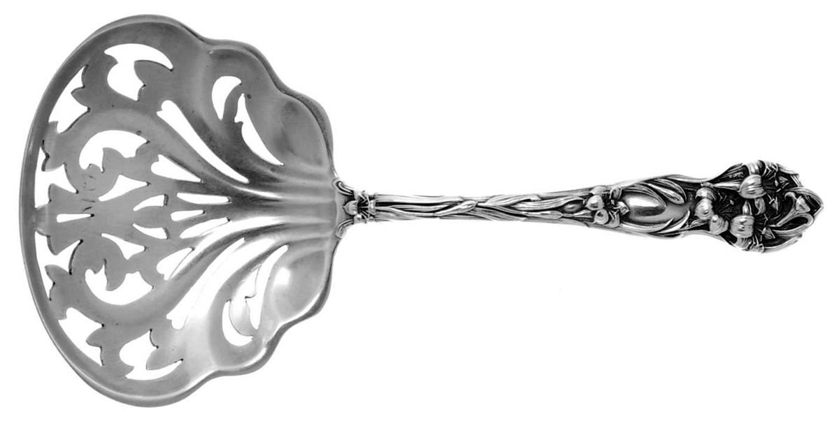 Lily (Sterling, 1902, No Monograms) Solid Bon Bon Spoon by Watson-1
