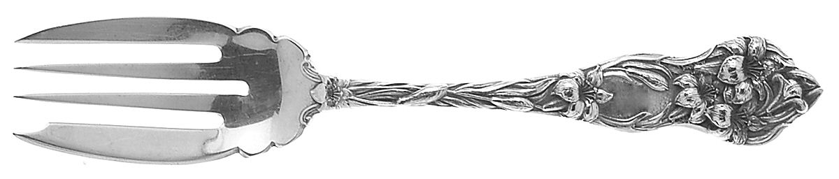 Lily (Sterling, 1902, No Monograms) Individual Salad Fork by Watson-1