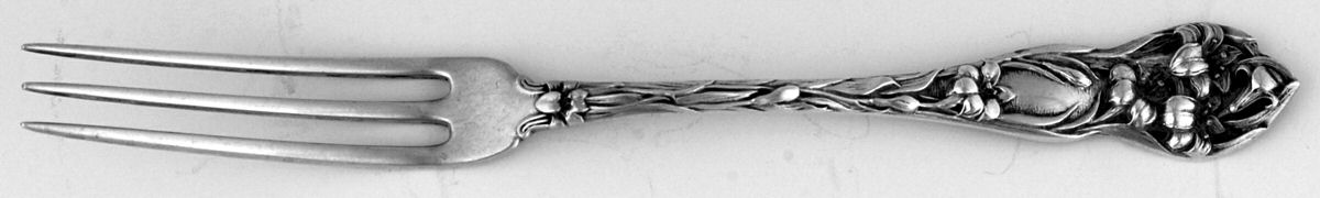 Lily (Sterling, 1902, No Monograms) Strawberry Fork by Watson-1
