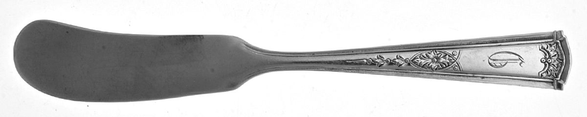 Martha Hilton (Sterling, 1914) Flat Handle Butter Spreader by Watson-1