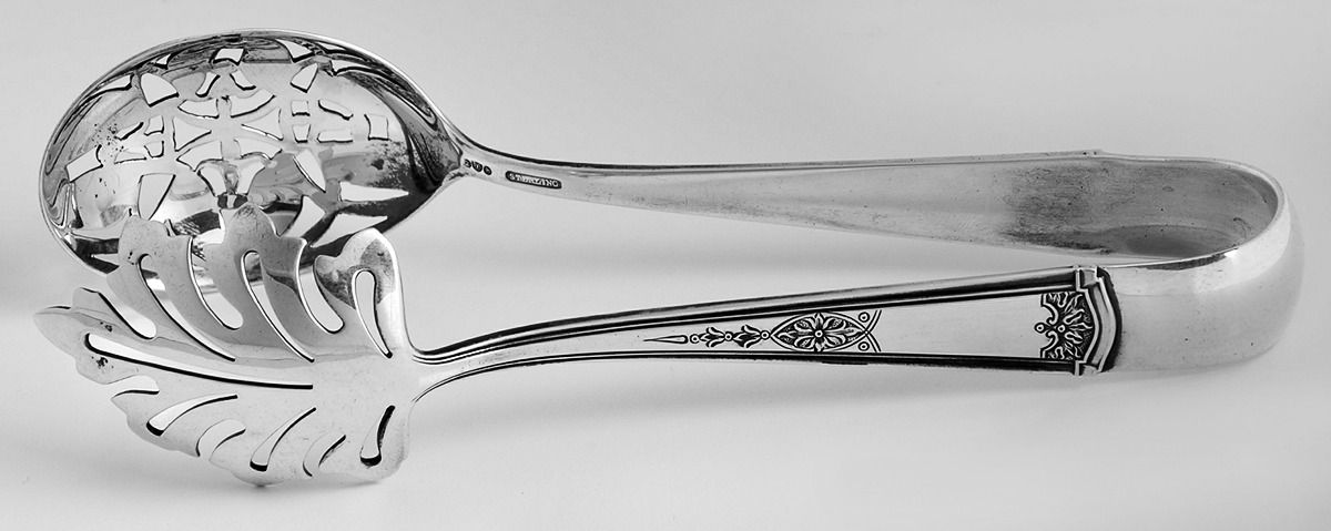 Martha Hilton (Sterling, 1914) Large Ice Serving Tongs by Watson-1