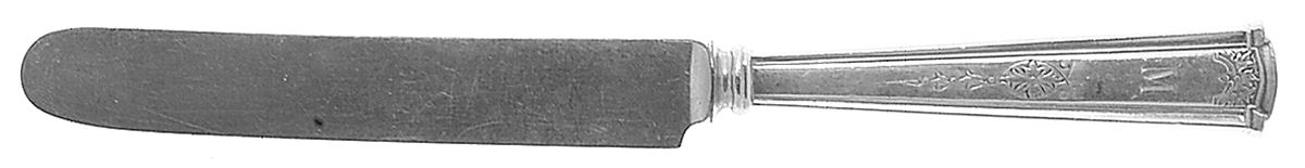Martha Hilton (Sterling, 1914) Knife-Old French/Hollow-Bolster-Monogram by Watson-1