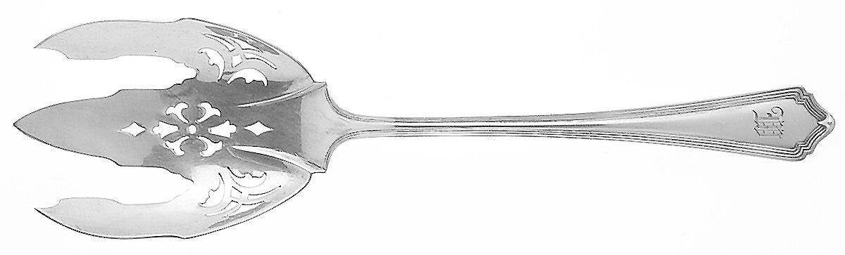 Marlborough (Sterling, 1918) Solid Salad Serving Fork by Watson-1