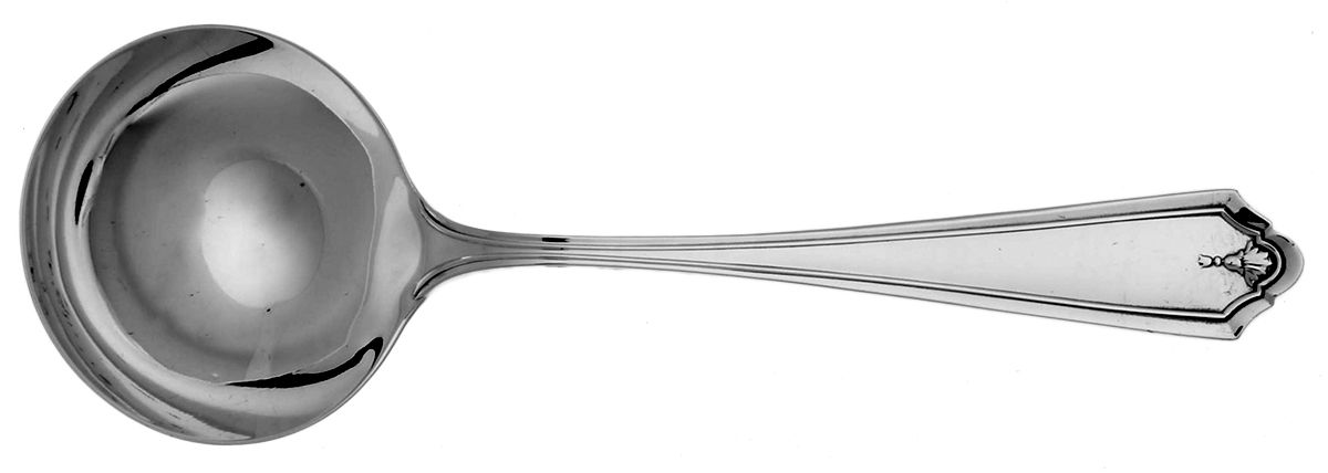 Martha Washington (Sterling, 1912) Large Round Bowl Soup Spoon (Bouillon) by Watson-1