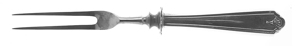 Martha Washington (Sterling, 1912) Small Steak Carving Fork with Stainless Prongs by Watson-1