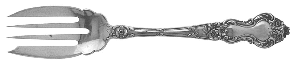 Meadow Rose (Sterling, 1907, No Monos) Pastry Fork by Wallace Silver-1