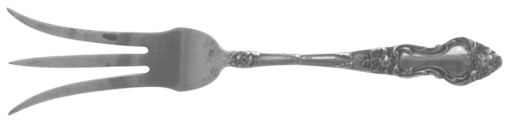 Meadow Rose (Sterling, 1907, No Monos) Lemon Fork by Wallace Silver-1