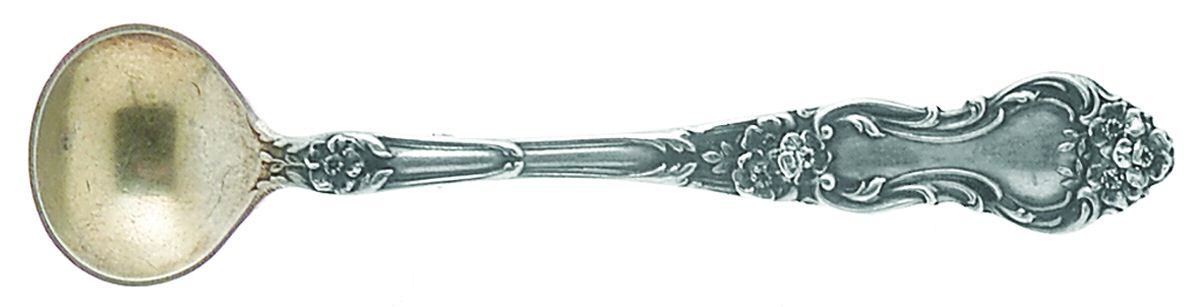Meadow Rose (Sterling, 1907, No Monos) Lapel Pin by Wallace Silver-1