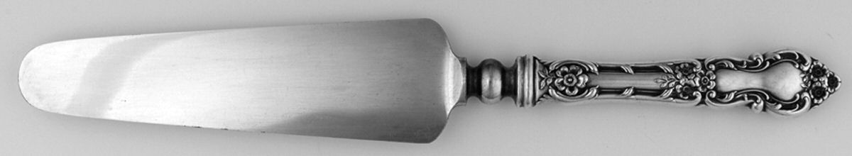 Meadow Rose (Sterling, 1907, No Monos) Pie Server with Silverplate Blade by Wallace Silver-1